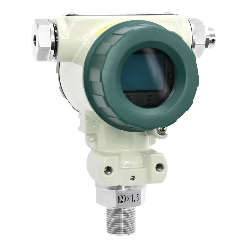 Small Range Display Industrial Pressure Transmitter High Stability Low Drift 4-20mA Output IP65 Stainless Steel 1/4NPT Thread