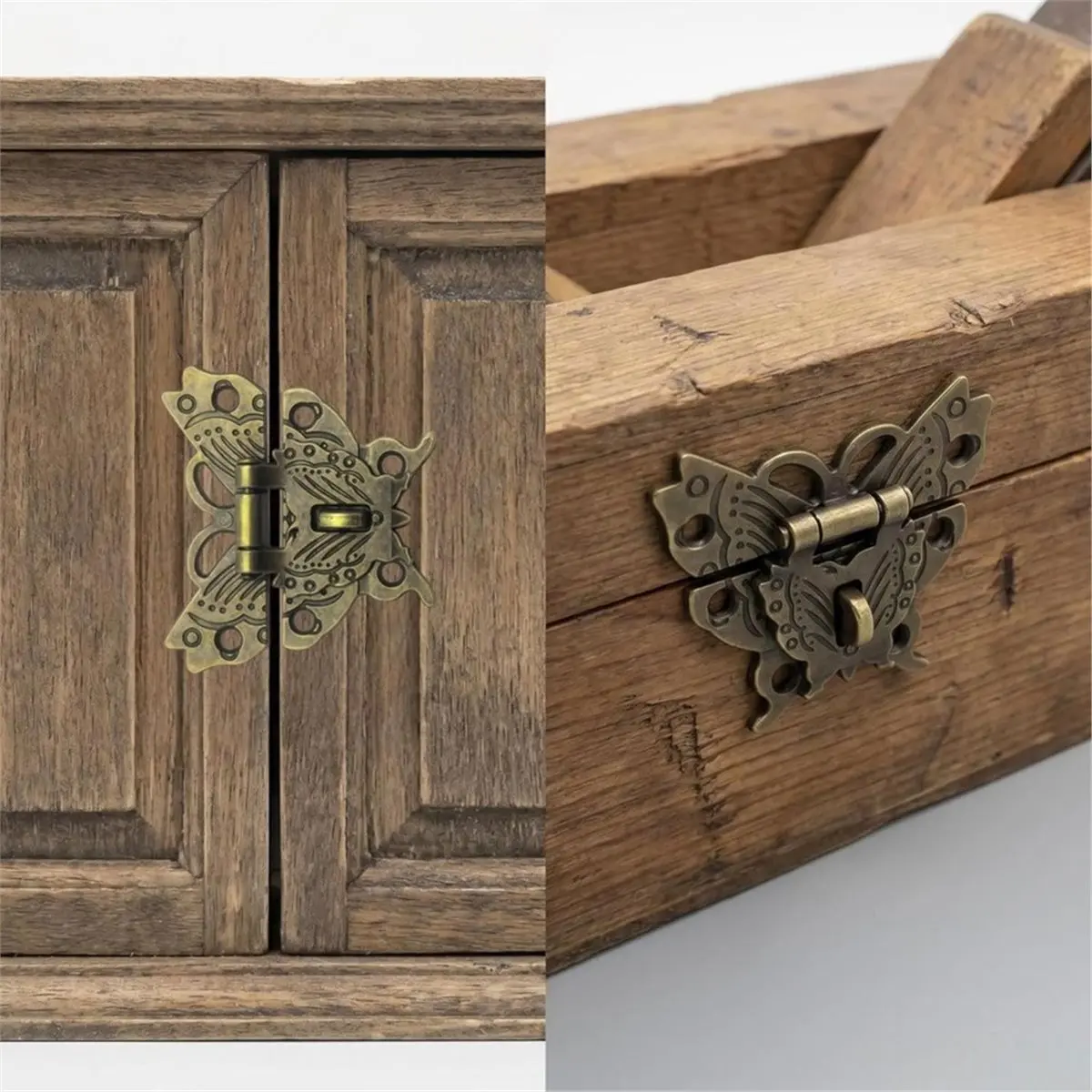 4Pcs Brass Butterfly Closet for Jewelry Box 1.9