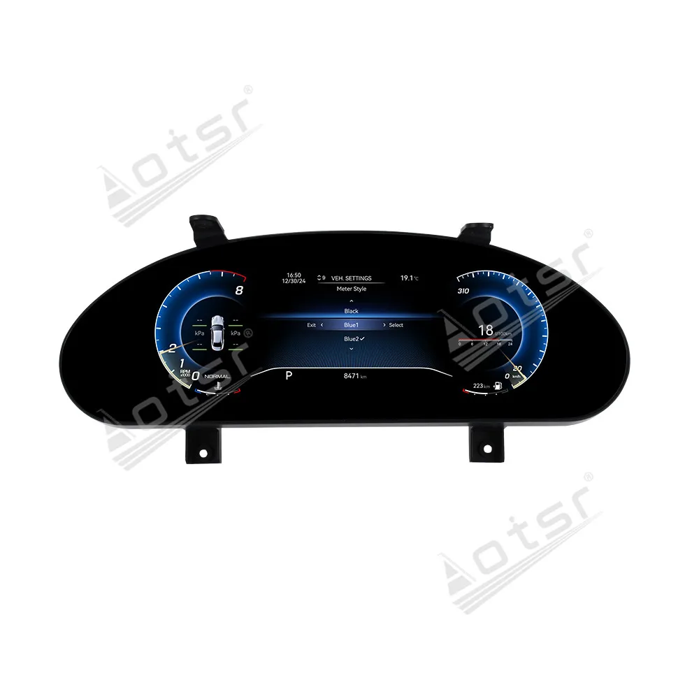 High Quality Digital Cluster Odometer For Maserati President 2007-2012 GT 2007-2015 LCD instrument panel Carplay Virtual Cockpit