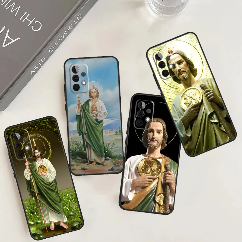 San Judas Tadeo Case For Samsung Galaxy A54 A34 A24 A14 A53 A33 A13 A52 A32 A22 A12 A71 A51 A15 A25 Cover