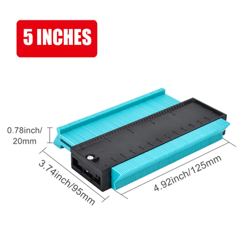 5-inch Profiling Contour Gauge Standard Width Profiling Copier Measuring Tool Used To Take The Shape of Irregular Objects