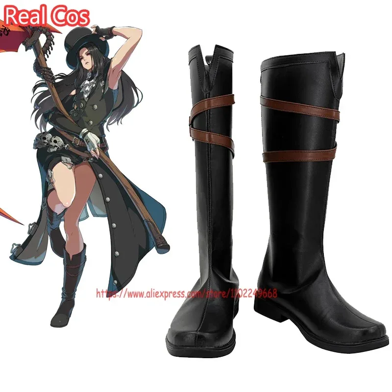 

RealCos Guilty Gear Testament Обувь для косплея Сапоги Хэллоуин Косплей Костюм Аксессуар