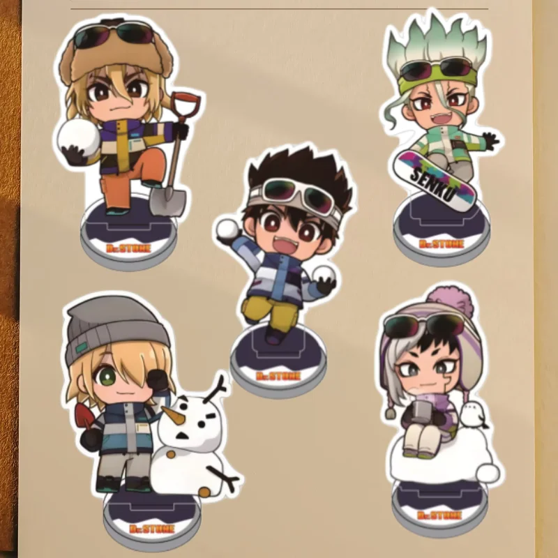 10Cm Acrylic Standee for Dr.STONE Gen Asagiri Taiju Oki Senku Ishigami Anime Characters Peripheral Collection Accessories Gifes
