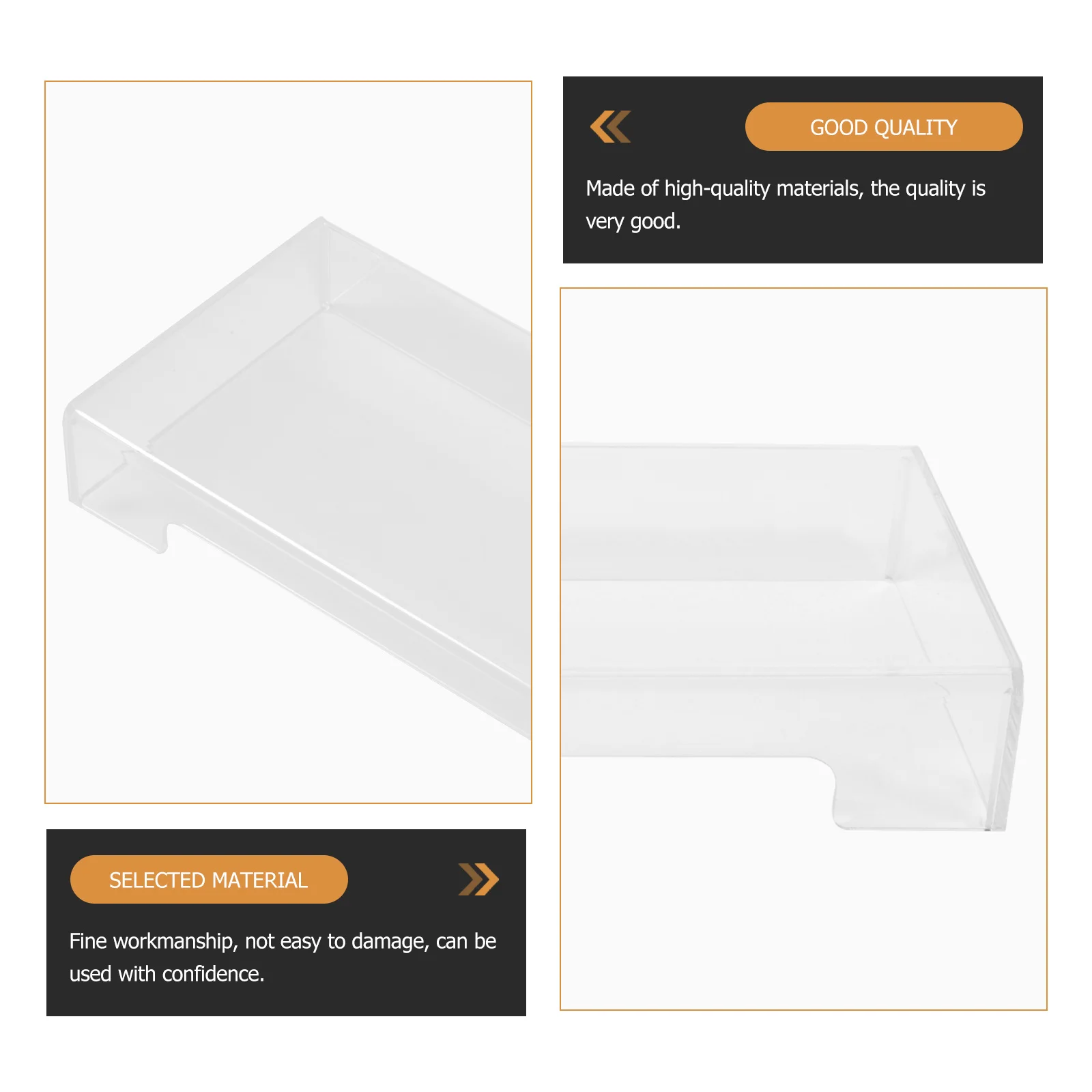 

1Pcs Transparent Keyboard Protective Cover Durable Acrylic Waterproof Dustproof Keyboard Case for Household Use