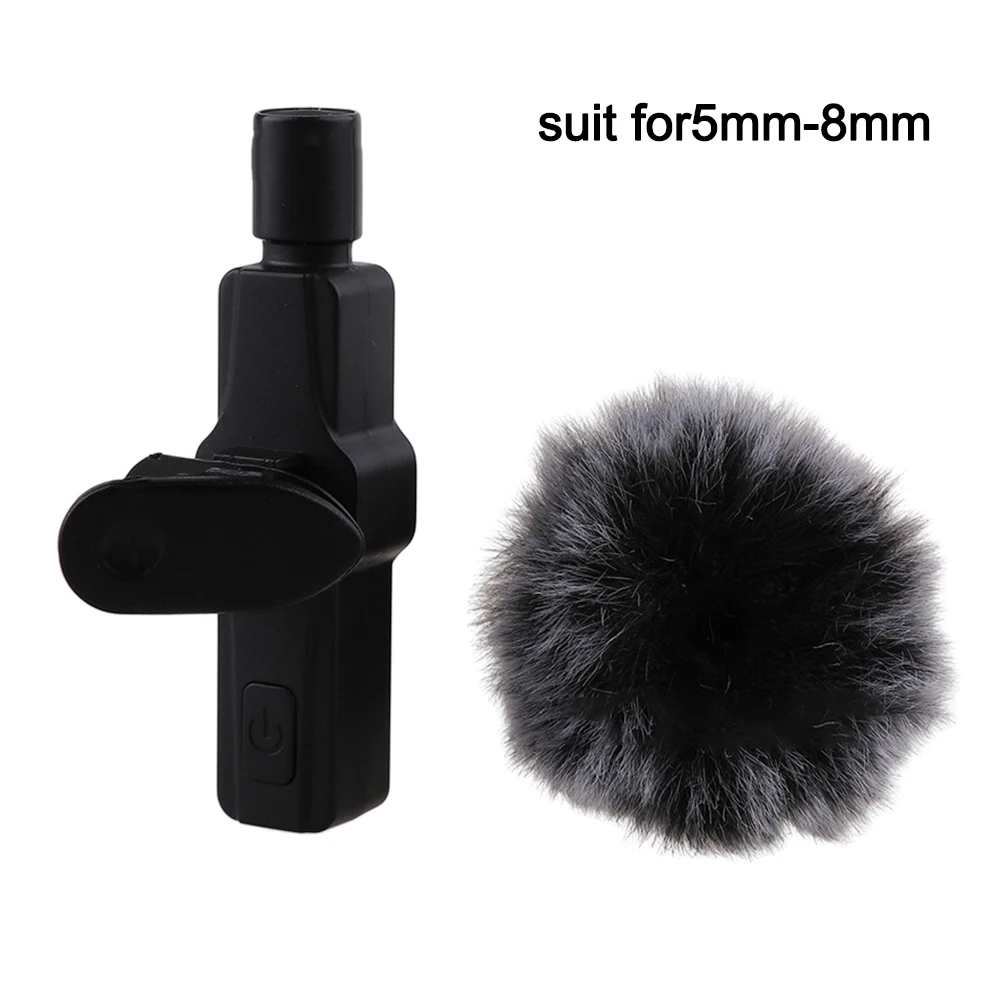 1PC Outdoor Microphone Windscreen Muff For 5-8mm Button Style Microphone Wind Cover Outdoor Lavalier Mic Wind Muff Cover