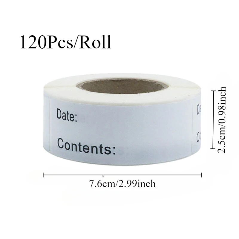 1 Roll Home Kitchen Food Storage Date Label Stickers Packaging Seasoning Label Stickers