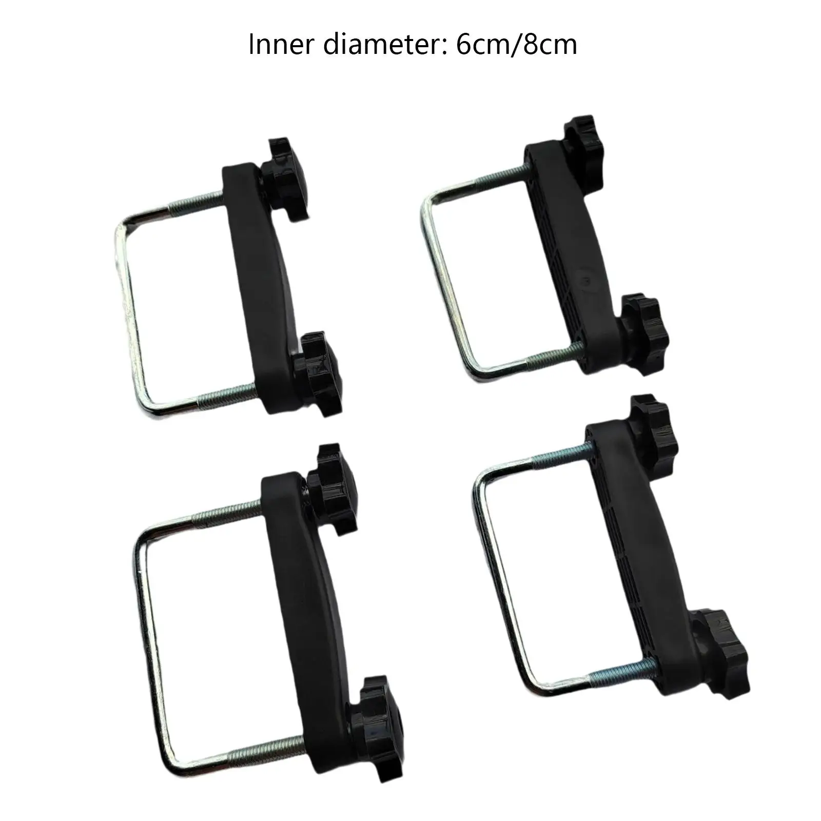 4Pcs Generic U Bolt Roof Rack Clamps Luggage Frame Retainer Clip Easy to Install Car Roof Rack Accessories for Most Cars