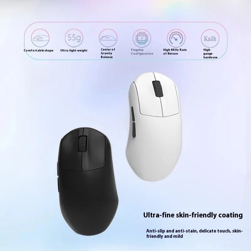 IMECOO P1 Wireless Gaming Mouse Pixart3950 Flagship High-Precision Sensor 8000Hz E-Sport Polling Rate Customized Kailh Switch