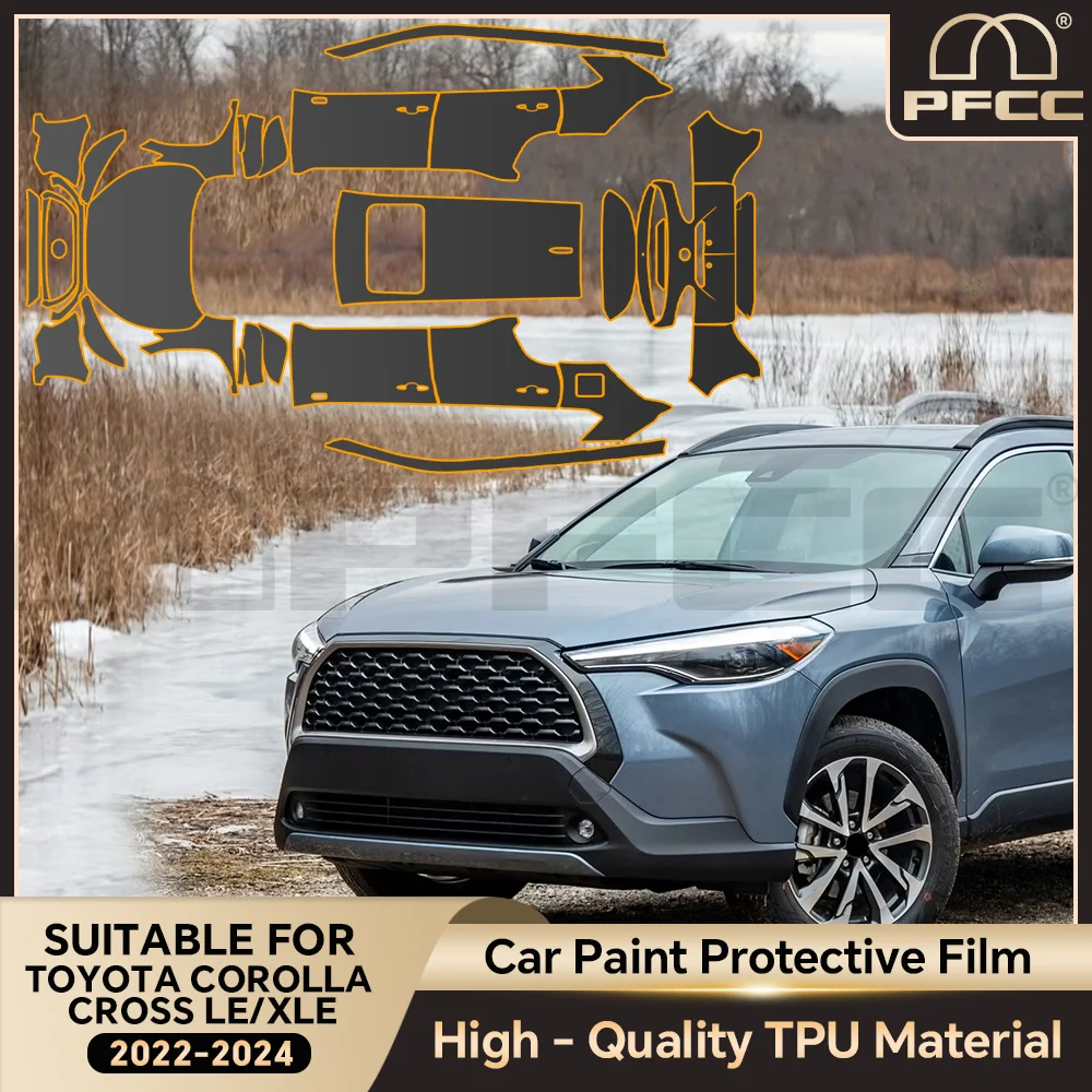 

Pre-cut PPF For Toyota Corolla Cross LE XLE 2022-2024 TPU Paint Protection Film Car Body Clear Bra Anti-Scratch Resistant Kit