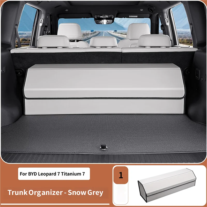 For BYD Leopard 7 Titanium 7 2025 2026 Rear Trunk Storage Box Trunk Storage Box Car Folding Box Modified Accessories