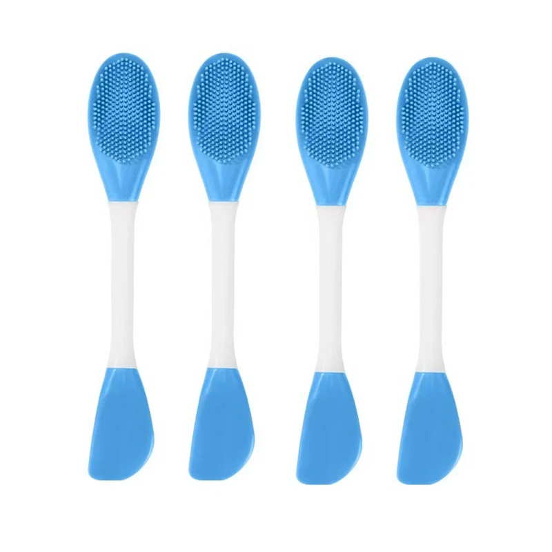 1/4Pc Doppia Testa In Silicone Maschera Spazzole Detergente Per Pori Del Viso Pennello Fango Pellicola Applicatore Donne Strumenti di Pulizia Strumenti Per La Cura Della Pelle