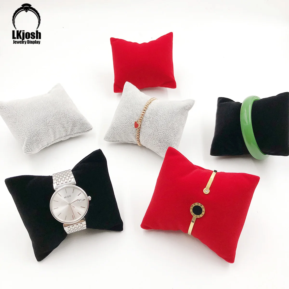 Velvet Bracelet Watch Pillow Jewelry Small Watch Pillow Display Cushion Gift Box Exhibition Organizer Products Can Be Customized