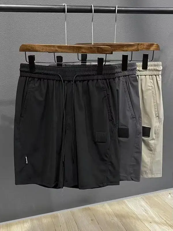 

Мужские рта из ледяного шелка American Sle, летняя модная тонкая конструкция, уличная одежда, спортивная крутая повседневная одежда на шнурке