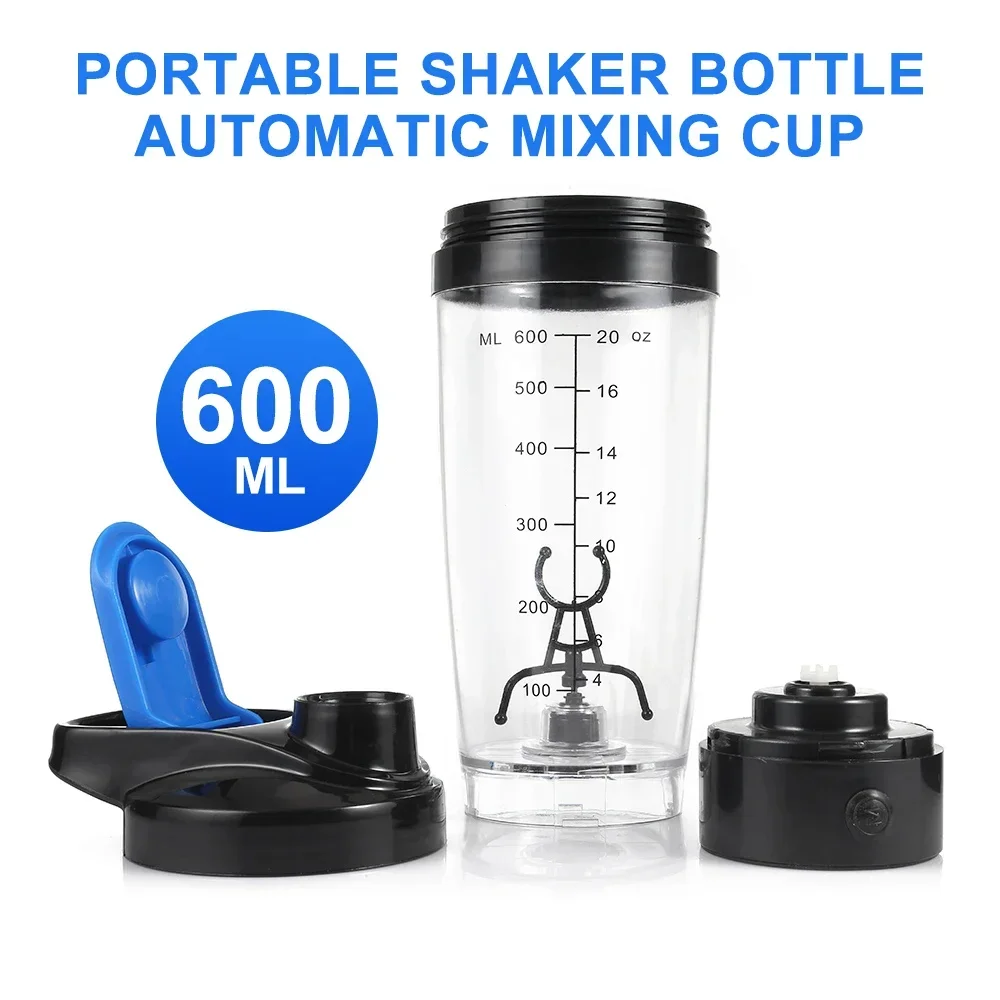 600ML Electric Mug Portable Protein Shaker Bottle Automatic Mixing Cup Self Stirring Mug Vortex Tornado BPA Free My Water Bottle