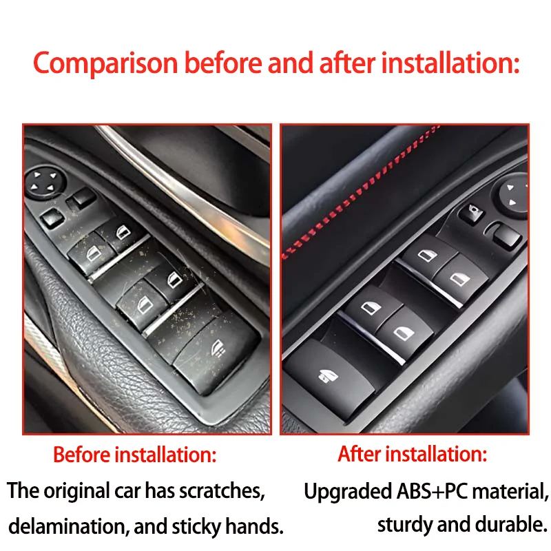 Wholesale Switch Panel F20 F30 F31 F34 Window Lift Button Cover for Bmw 1 Series 3 Series 4 Series F32 F36 2013-2019 models