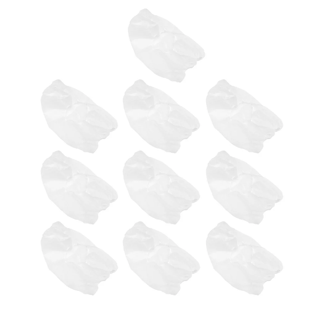 

20pcs Disposable Nonwoven Space Hat One Size Full Head Coverage Elastic Band For Food Beauty Chemical Industry White Protective