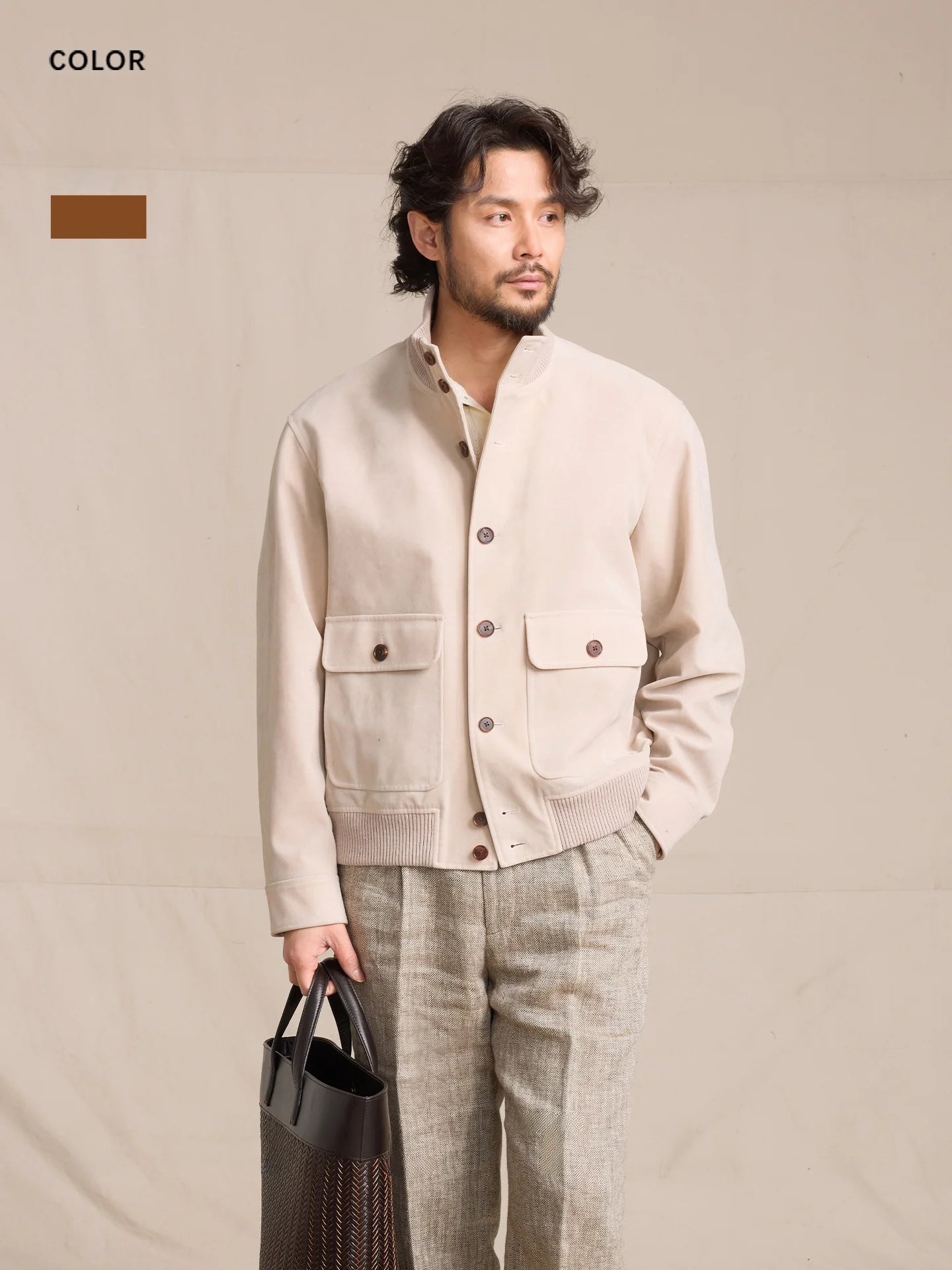 

Мужская короткая куртка CULTUM в итальянском стиле из замши, повседневная, машинная стирка, легкий уход, деловой стиль, модная одежда для джентльменов