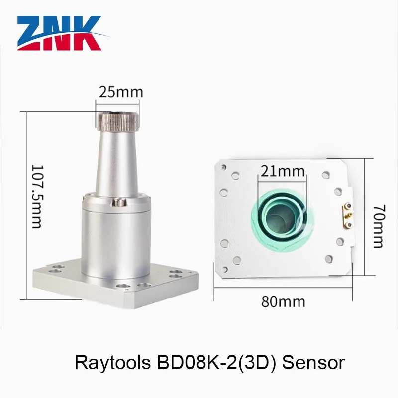 ZNK Laser Nozzle Sensor Connector for Raytools BM06K BD08K-2 Laser Cutting Head Nozzle Connection Parts