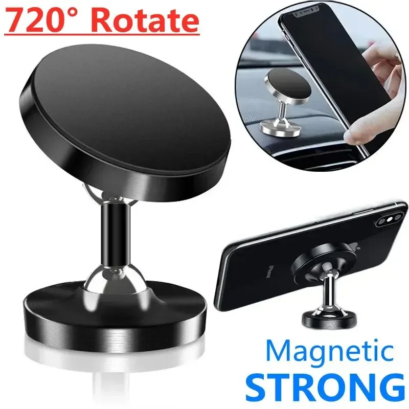 Magnetyczny uchwyt samochodowy na telefon Stojak na deskę rozdzielczą Magnes do montażu samochodowego Smartfon Mobilna obsługa w uchwycie samochodowym dla iPhone'a Samsung Xiaomi