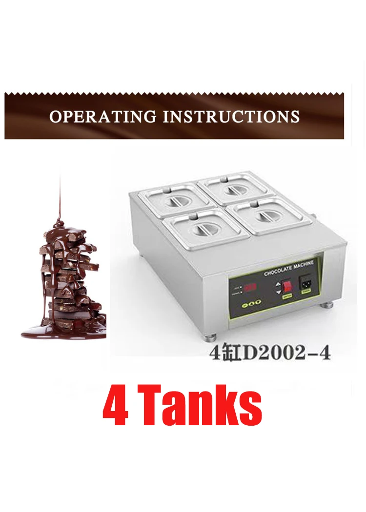 Electric Chocolate Cheese Melting Machine Heater, Double Hot Pot, Fountain Boiler, Dipping Cylinder, Melter Pan Warmer, Heater