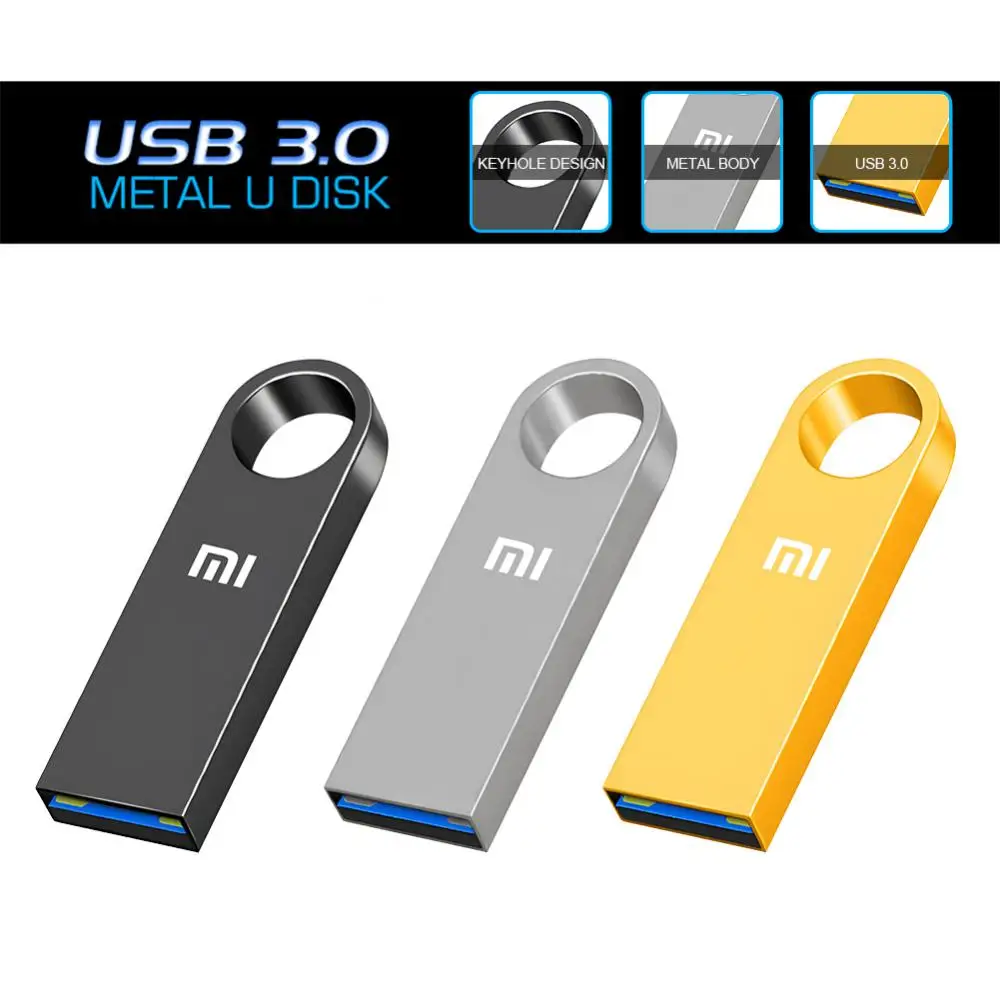 Xiaomi-Mini unidad Flash de disco U, memoria USB 3,0 de Metal, OTG, 512GB, portátil, almacenamiento de regalo para tablero