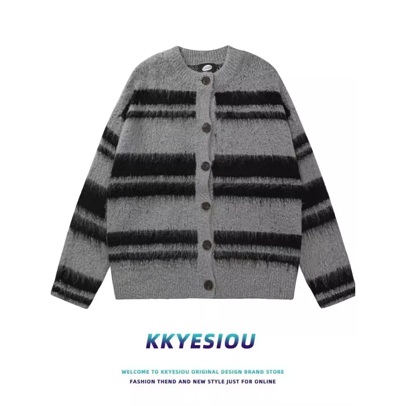 

Мужской вязаный кардиган: повседневный, роскошный, в британском стиле, весна-осень, с длинным рукавом, мягкий, удобный, дышащий, модный свитер-пальто