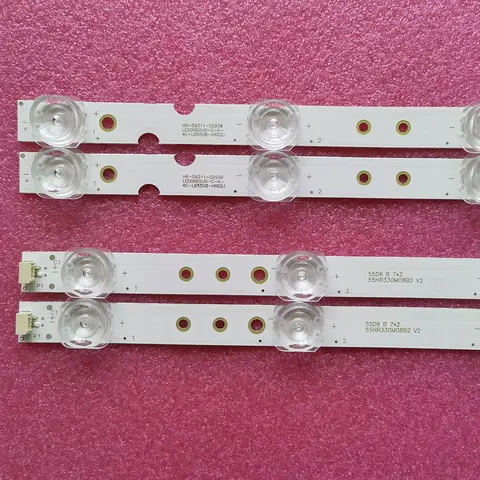 LED Strip For 55UD6406X1 D55A730U D55A620U D55A360 55F6 55L2 4C-LB5508-HR02J 4C-LB5507-HR03J 55HR330M08A2 55HR330M08B2