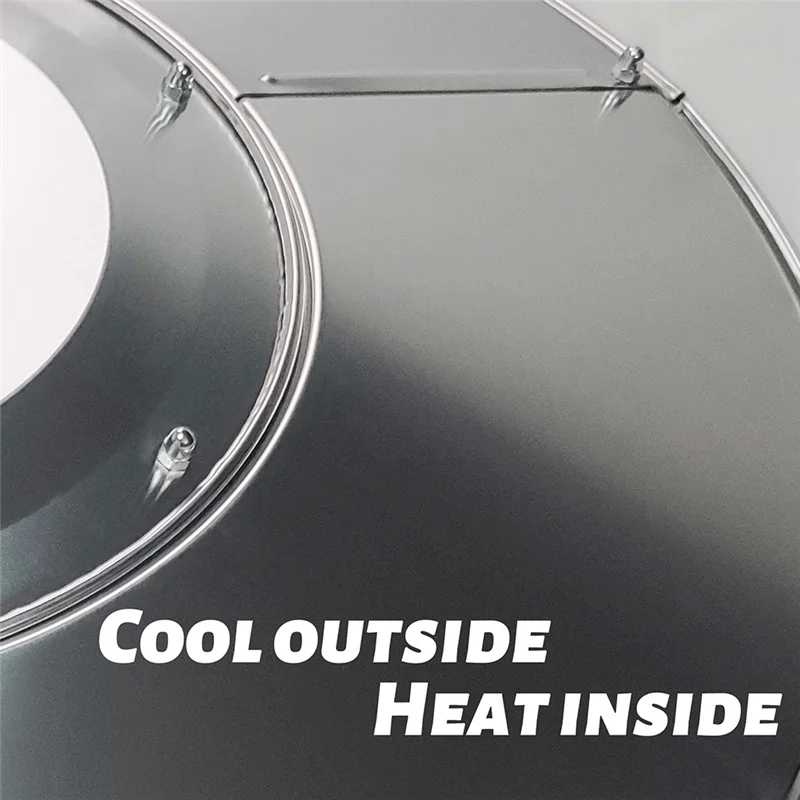 

AK25-Отражатель обогревателя-патио, запасная часть наружных обогревателей для пропана — верхний купол, крепление с 3 отверстиями, круглый диаметр 33 дюйма