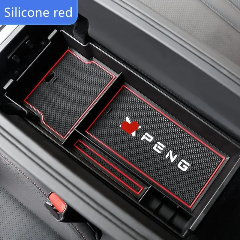 For Xpeng P7 Central Control Lower Storage Box Car Built-in Box Car Storage Car Accessories