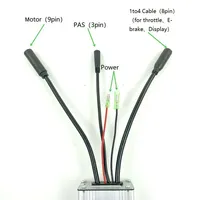 Brand New KT Controller Ebike Controller Brushless Motor DC 36V/48V Electric Bicycle Parts Red-Black Plug Power