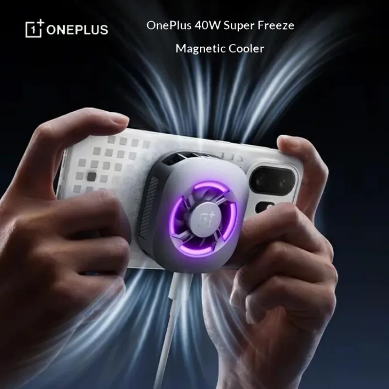 refroidisseur-de-telephone-oneplus-40w-super-ice-point-magnetique-couleur-argent-spatial-faible-bruit-refroidissement-rapide-pour-telephone-portable