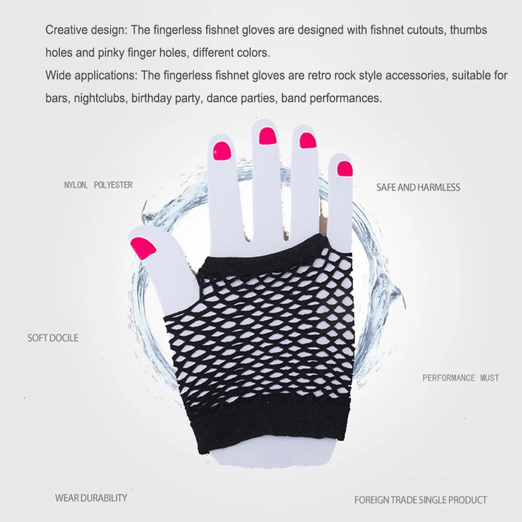 Fingerless Gloves for Women Emo Accessories Hands Protector Thumbs Holes Outdoor Activities Home Supplies Winter