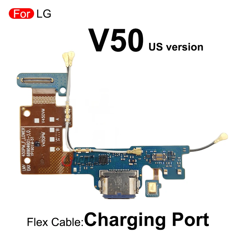 USB Charging Dock Charger Port With Microphone Replacement Parts For LG V30 Plus V35 V40 V50 V60