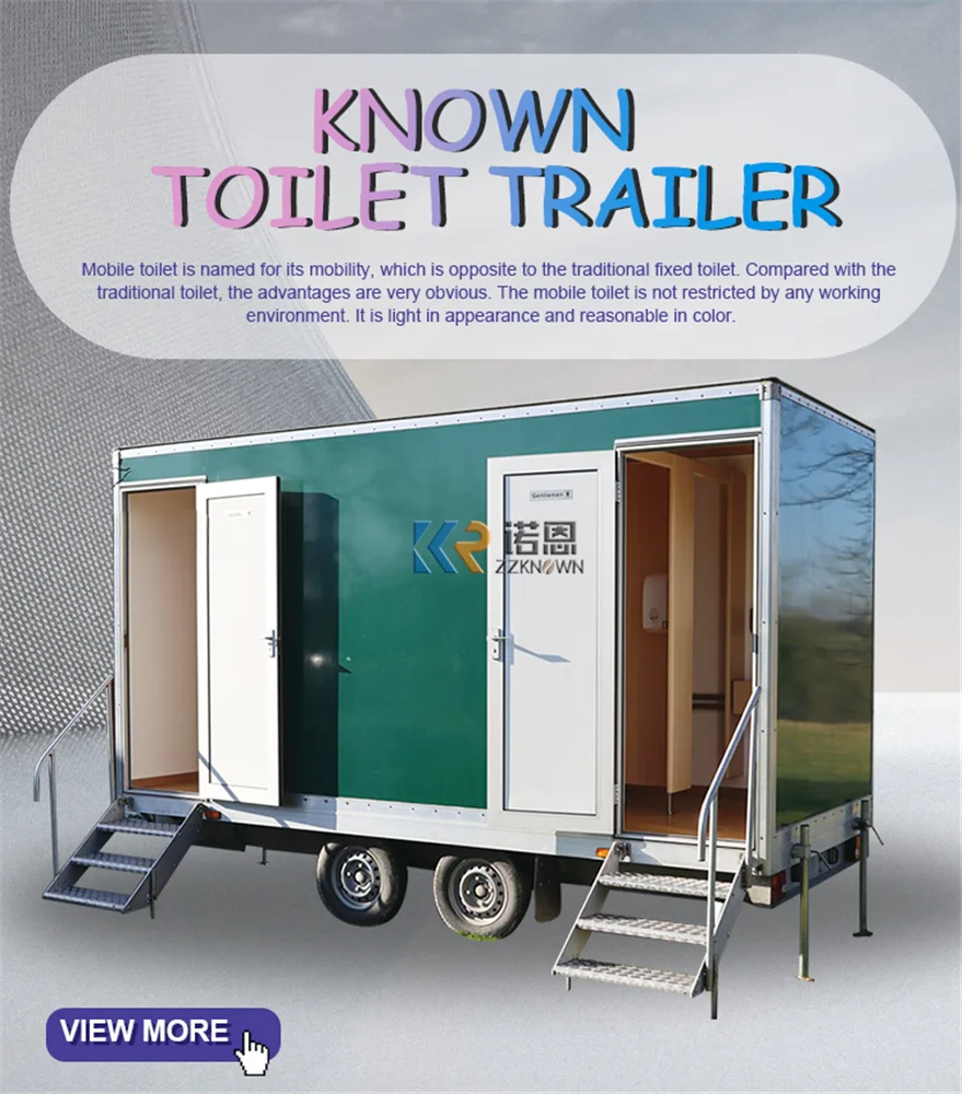 Luxury Toilets Trailer for Sale Portable Shower Room Mobile Toilets Carts Outdoor Bathroom Public Toilet