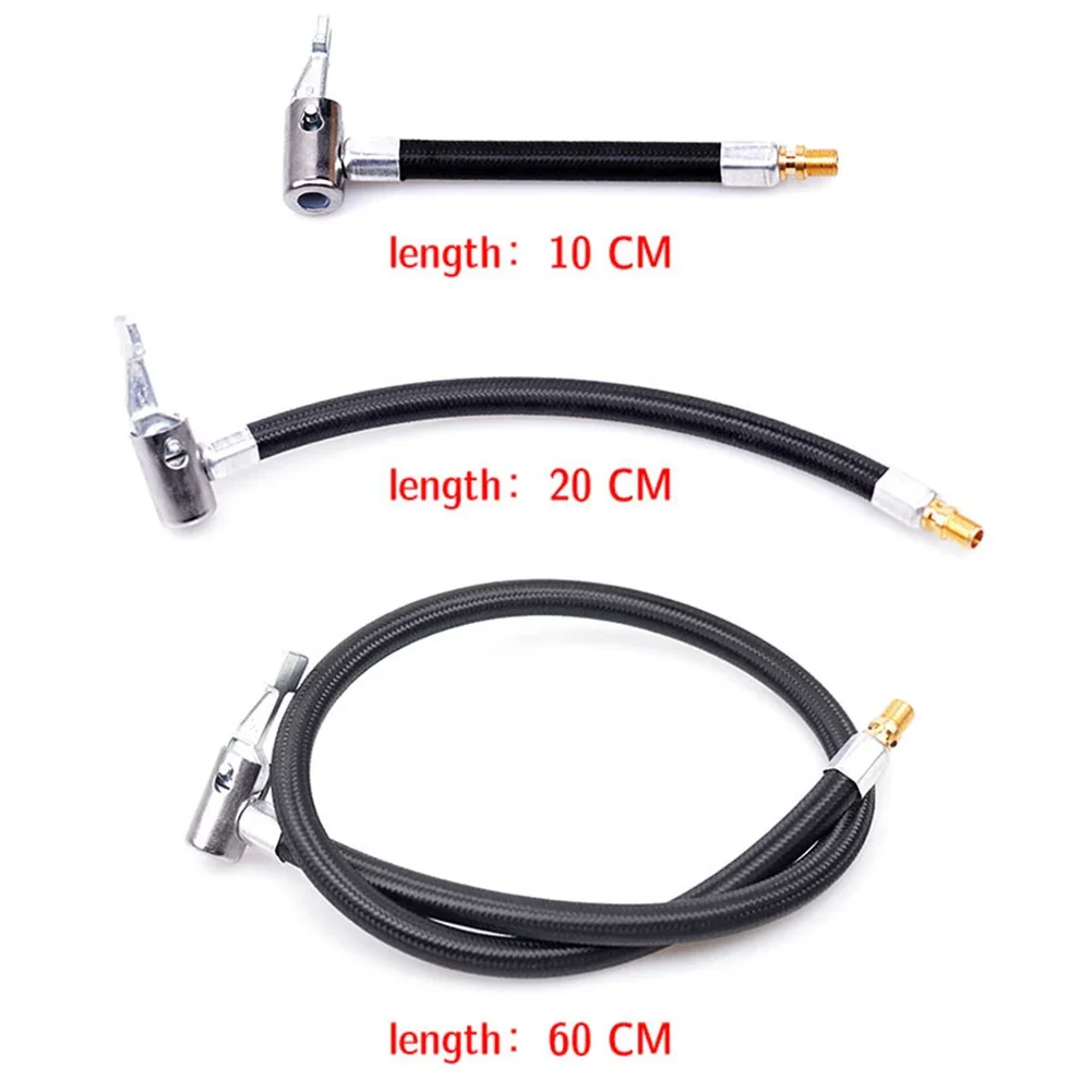 Motocicleta Bike Pneu Inflator Mangueira Bocal de Conexão Rápida Bomba de ar inflável MTB Adaptador de tubo de extensão Mandril de bloqueio