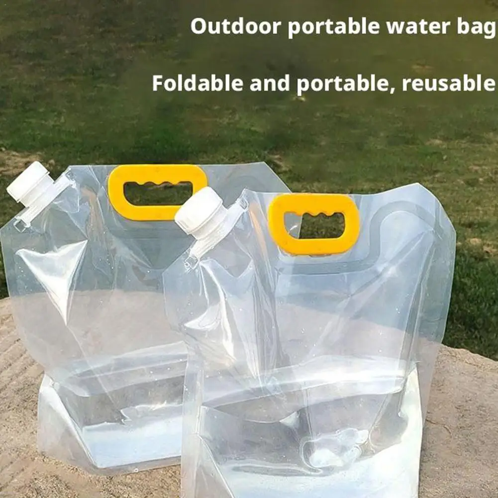 1.5/2.5/5/10L Liter Disposable Outdoor Water Storage Bag High Capacity Folding Safety Seal Drinking Water Container For Camping