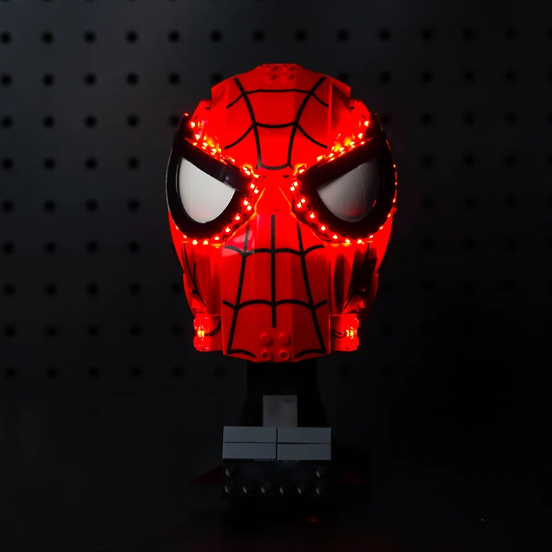 

Vonado LED light 76285 set is suitable for Spider Man's Mask building blocks (including lighting accessories only)