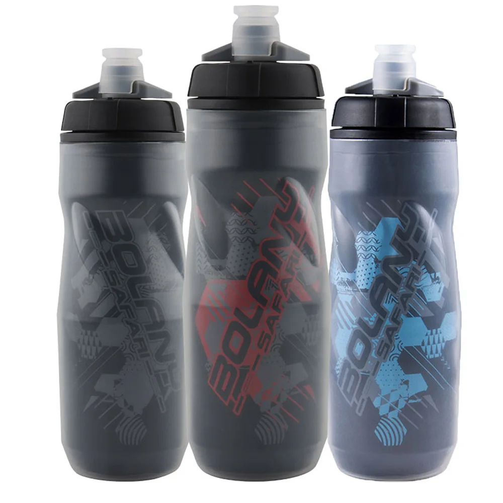 

Cycling kettle Mountain bike kettle Double-layer large-capacity portable water cup pp sports kettle squeezes out water.