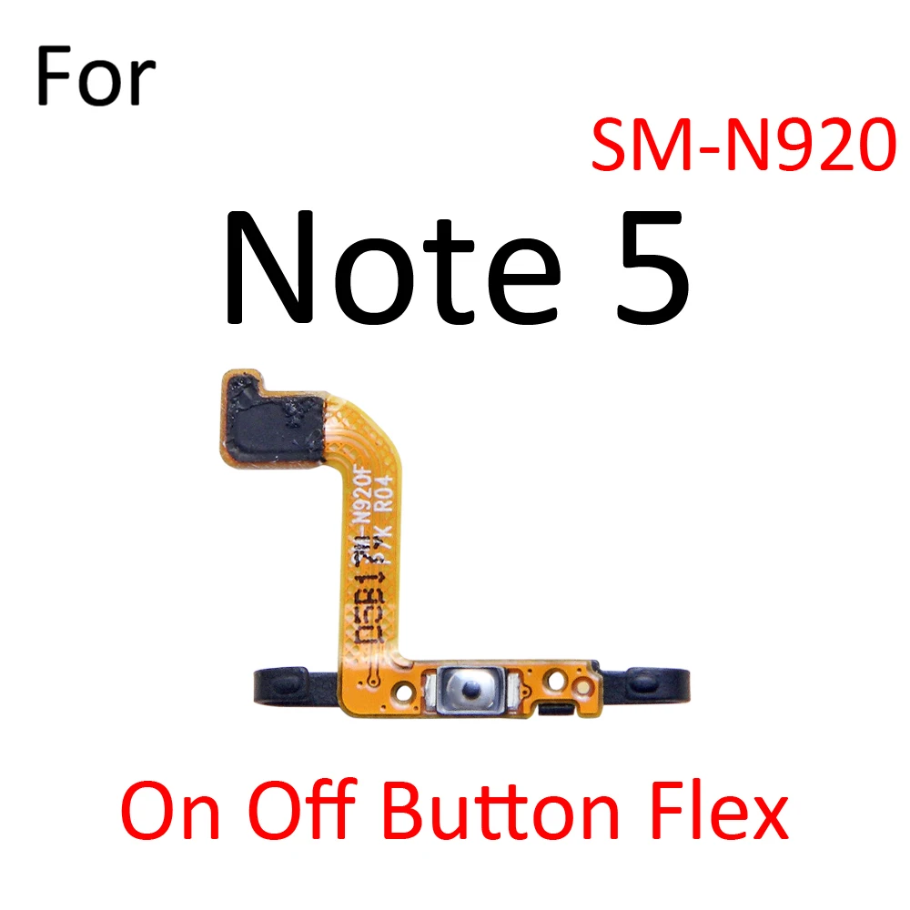 Power ON OFF Mute Switch Control Key Volume Button Flex Cable Parts For Samsung Galaxy Note 4 5 8 9