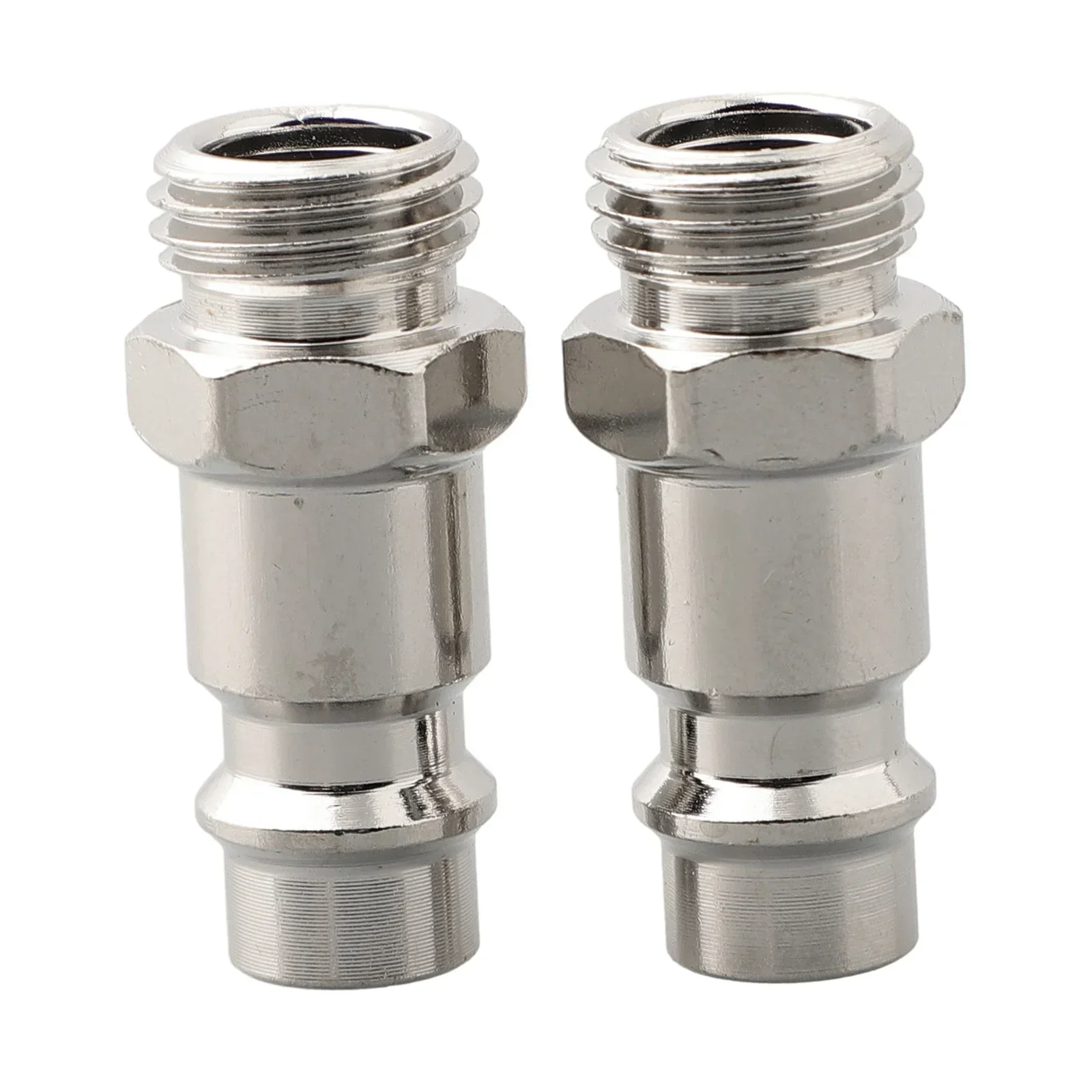 2pcs Euro Quick Release Fitting Replacement Compressed Air Line Coupler Connector With Male 1/4" Thread Air Compressor Acces