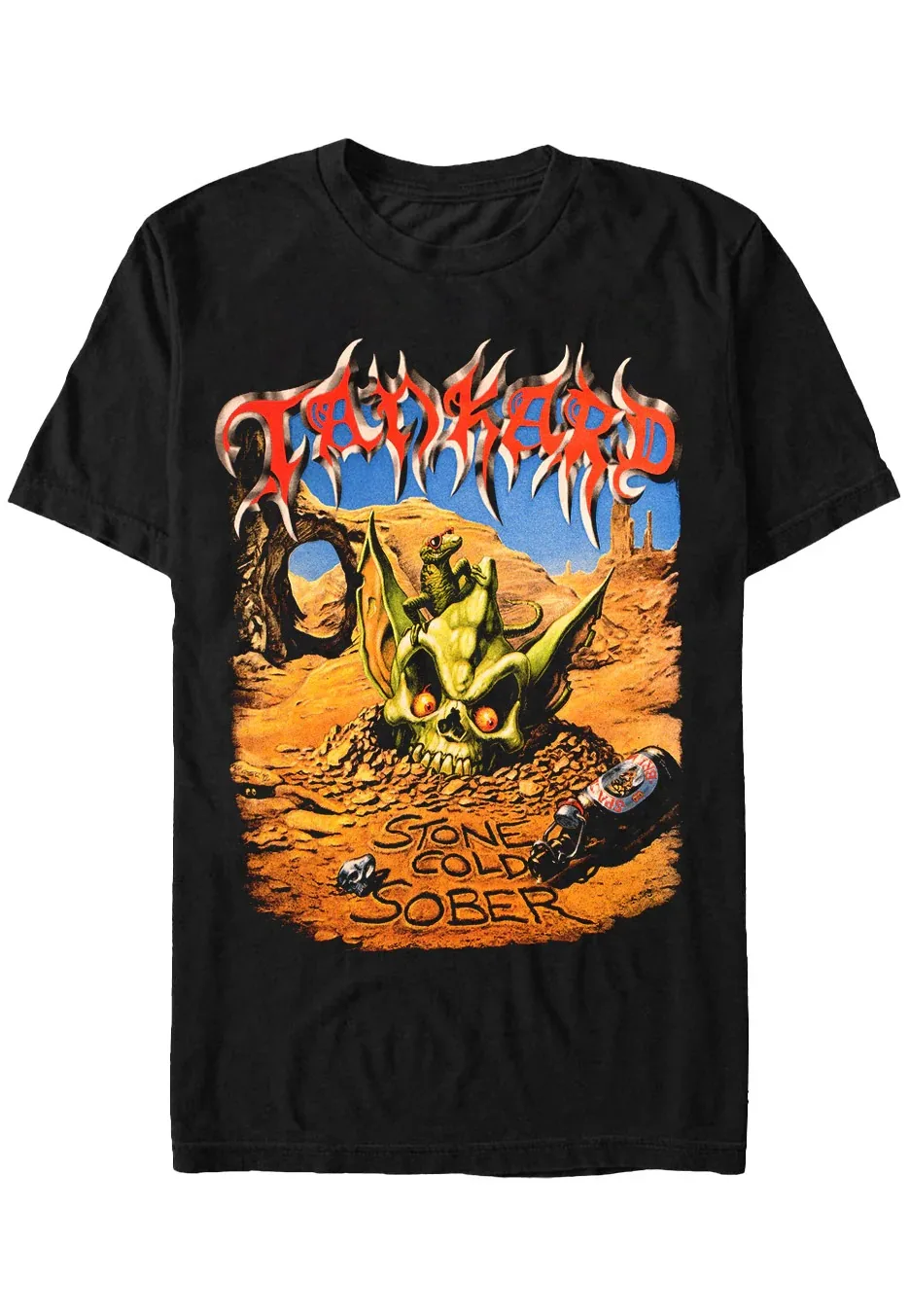 

Tankard Stone Cold Sober Peripheral Pattern Printing Summer Luxury Brand Cotton Men's and Women's T-Shirts Short Sleeves