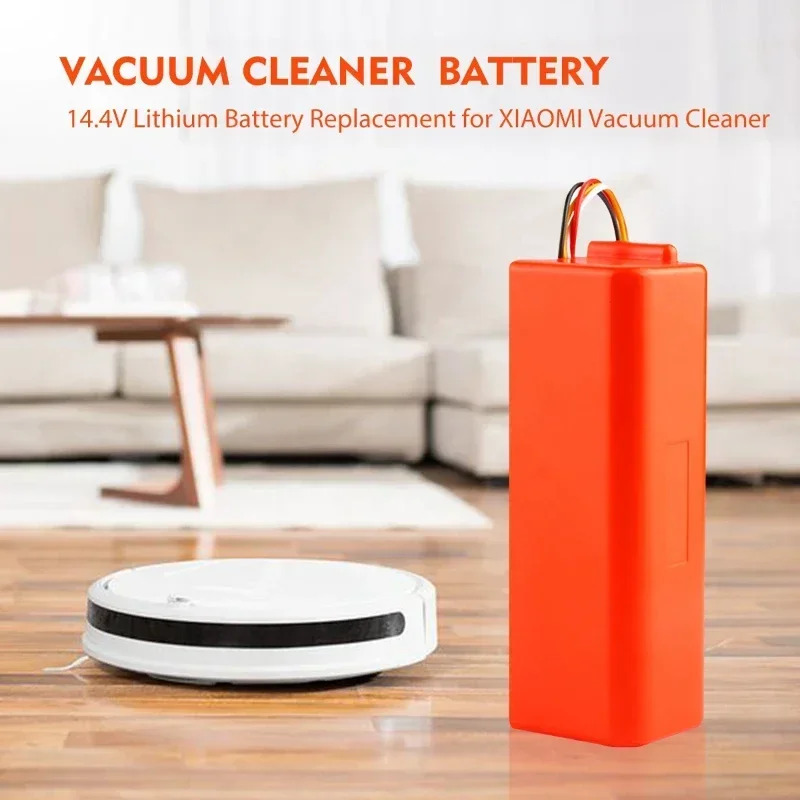 Robotic Vacuum Cleaner 14.4V Li-ion Replacement Battery for Xiaomi Robot Roborock S50 S51 S55 Accessory Spare Parts Battery