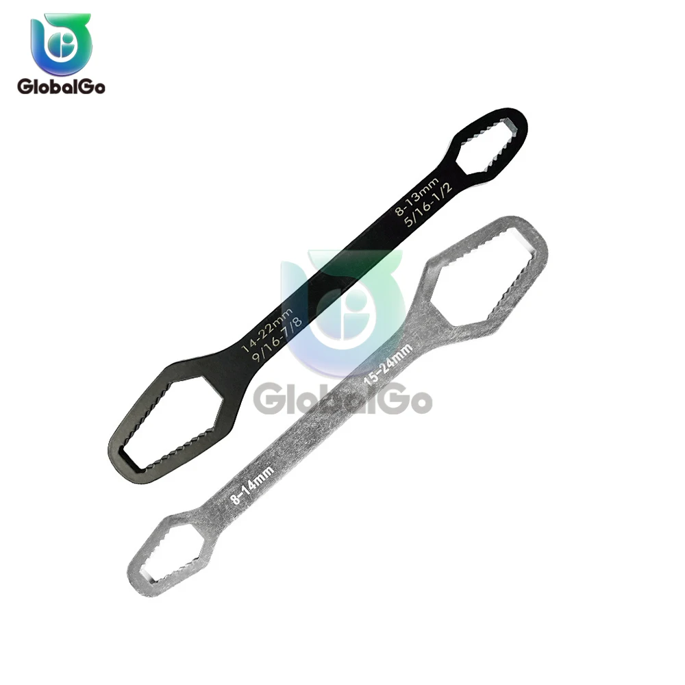 8-22mm Universal Torx Wrench Board Adjustable Double-head Torx Spanner Self-tightening Glasses Wrench Multi-purpose Hand Tool