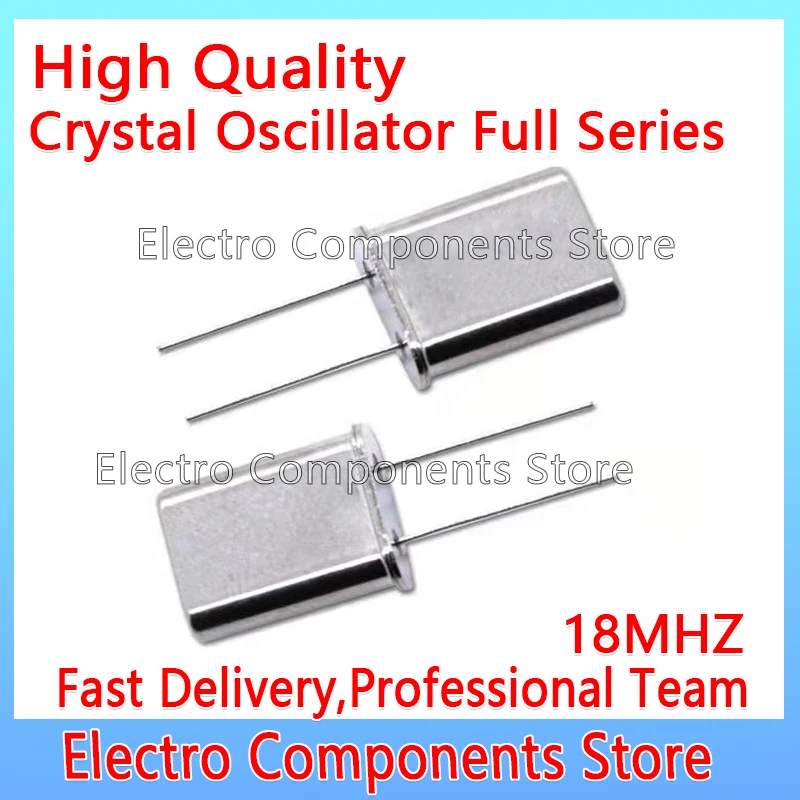 5PCS/Lot HC-49U 18M 2P Crystal Oscillator Electronic Kit Resonators Quartz Resonator 18MHZ 2Pin DIP-2P