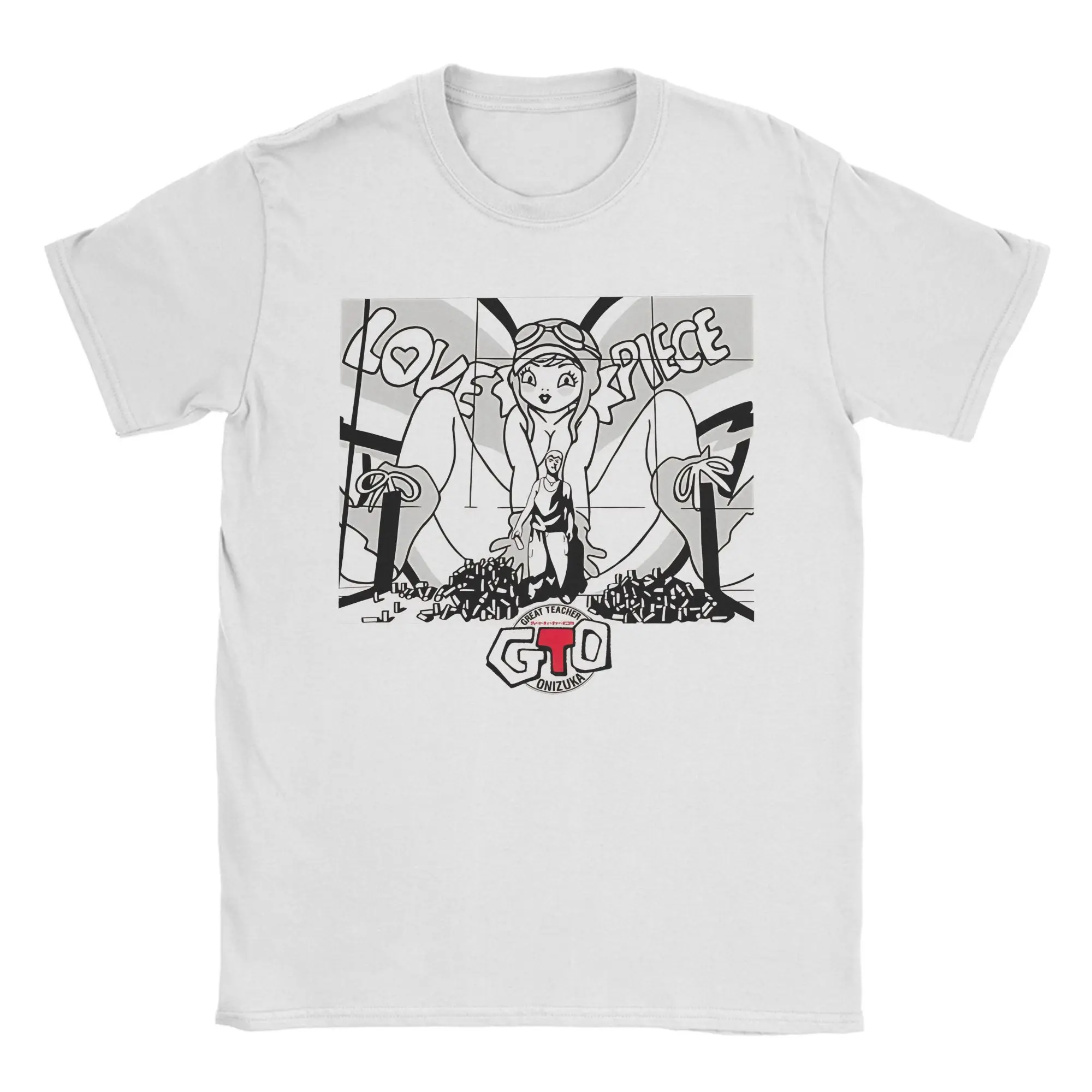 Funny Great Teacher Onizuka  Tshirts Men's 100%Cotton Short Sleeve  Round Neck Summer Clothes