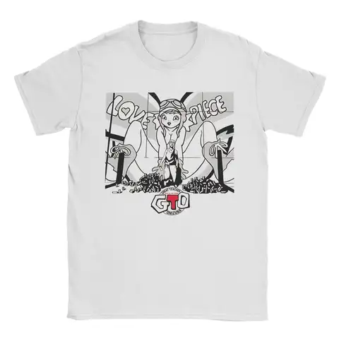 Camisetas divertidas de Great Teacher Onizuka para hombre, 100% algodón, manga corta, cuello redondo, ropa de verano