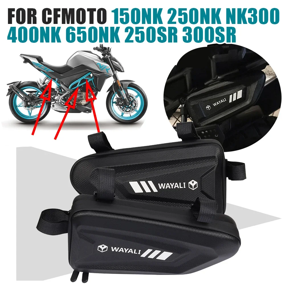 For CFMOTO 300NK 250NK 400NK NK 300 150 650 250 450SR Motorcycle Accessories Side Bag Fairing Tool Storage Bags Triangle Bags