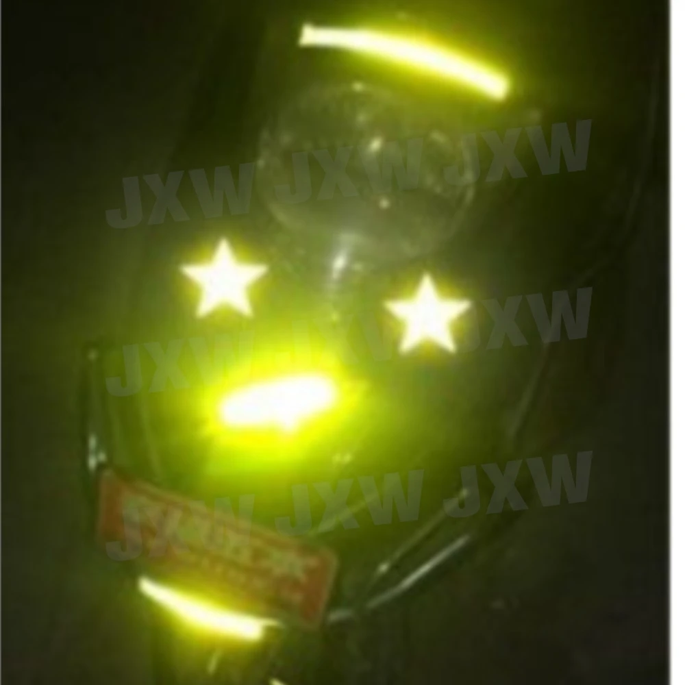 Colorful Car Bumper Reflective Stickers Secure Reflective Warning Strip Tape Sticker Decals New Arrival Auto Styling Decal 10Pcs