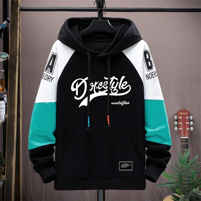 

Модные мужские хлопковые худи 2026: весенне-осенние толстовки в уличном стиле, повседневные пуловеры с капюшоном, верхняя одежда