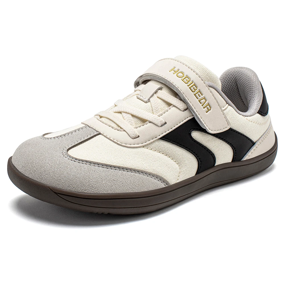 أحذية HOBIBEAR للأولاد والبنات حافي القدمين بمقدمة واسعة وصفر قطرة أحذية رياضية كلاسيكية خفيفة الوزن بحلقة خطافية أحذية بسيطة للأطفال الكبار #1